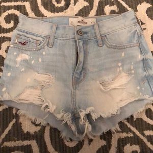 Hollister High waisted denim shorts